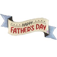 51" Fathers Day Banner Shape Balloons