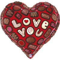Love You Chocolates Supershape Balloons