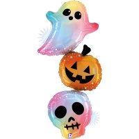 (image for) Opal Pastel Halloween Trio Shape Balloons