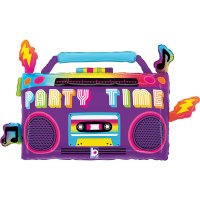 (image for) Party Time Boom Box Supershape Balloons