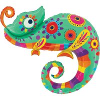 (image for) Festive Chameleon Large Shape Balloon