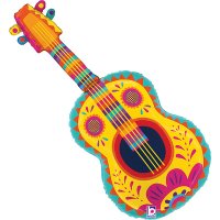 (image for) Festive Guitar Large Shape Balloon