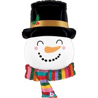 (image for) Joyful Snowman Large Shape Balloons