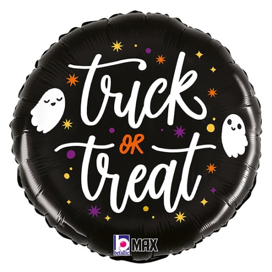 (image for) 18" Trick Or Treat Ghost Foil Balloons