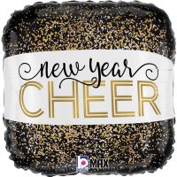 (image for) 18" New Year Cheer Foil Balloons