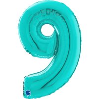 26" Grabo Tiffany Number 9 Shape Balloons