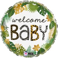 (image for) 18" Jungle Welcome Baby Foil Balloons