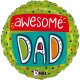 (image for) 18" Awesome Dad Confetti Foil Balloons