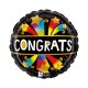 (image for) 18" Congrats Bursting Stars Foil Balloons