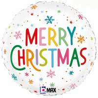 (image for) Christmas Colourful Snowflakes Foil Balloon