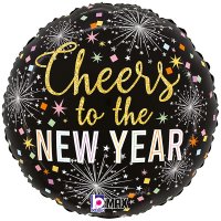 (image for) 18" Cheer To The New Year Foil Balloon