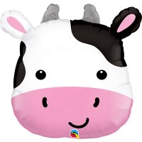 Cute Holstein Cow Head Shape Balloons