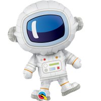 14" Adorable Astronaut Air Filled Foil Balloons