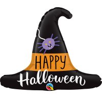 14" Halloween Witch's Hat Air Fill Foil Balloons