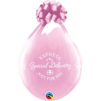 (image for) 18" Special Delivery Diamond Clear Latex Balloons