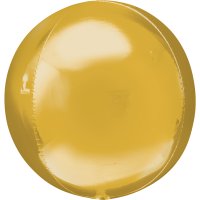 (image for) 15" Gold Colour Orbz Foil Balloons