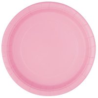 9" Lovely Pink Dinner Paper Plates 8pk