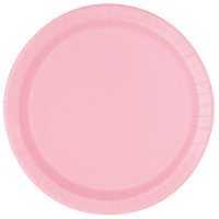 9" Lovely Pink Dinner Paper Plates 16pk