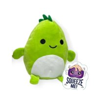 10" Green Dinosaur Squeezable Soft Toy