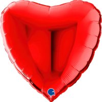 (image for) 31" Grabo Red Heart Shaped Foil Balloons