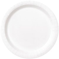 9" Bright White Paper Plates 16pk