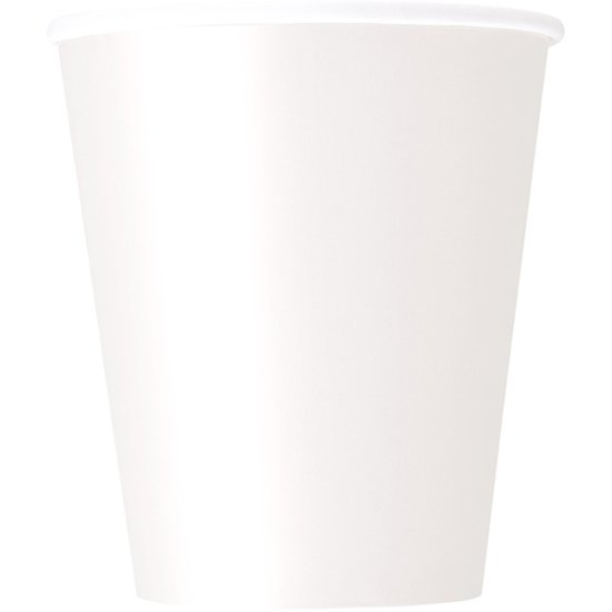 (image for) 9oz Bright White Paper Cups 8pk