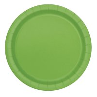 (image for) 9" Lime Green Paper Plates 8pk