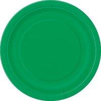 (image for) 9" Emerald Green Paper Plates 8pk