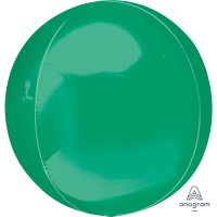 (image for) 15" Green Colour Orbz Foil Balloons 3pk