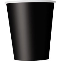 Midnight Black Paper Cups 8pk