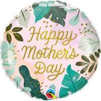 (image for) 18" Happy Mothers Day Greenery Foil Balloons