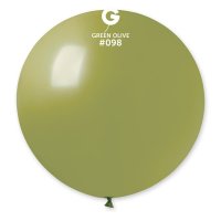 31" Olive Green Latex Balloons 1pk