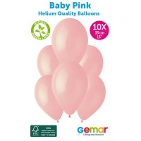 (image for) 13" Baby Pink Retail Latex Balloons 10pk