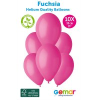 (image for) 13" Fuchsia Retail Latex Balloons 10pk