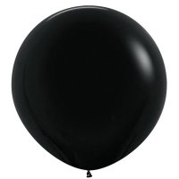 36" Fashion Black Latex Balloons 2pk