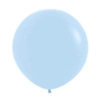 (image for) 36" Pastel Matte Blue Latex Balloons 2pk