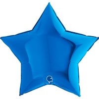 (image for) 36" Grabo Blue Star Foil Balloons