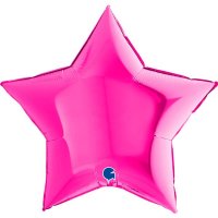 (image for) 36" Grabo Magenta Star Foil Balloons
