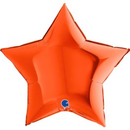 (image for) 36" Grabo Orange Star Foil Balloons