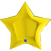 (image for) 36" Grabo Yellow Star Foil Balloons