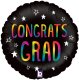 (image for) 18" Rainbow Congrats Grad Holographic Foil Balloons