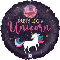 18" Unicorn Party Holographic Foil Balloons