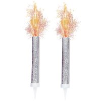 (image for) Silver Prismatic Ice Fountain Sparklers 2pk