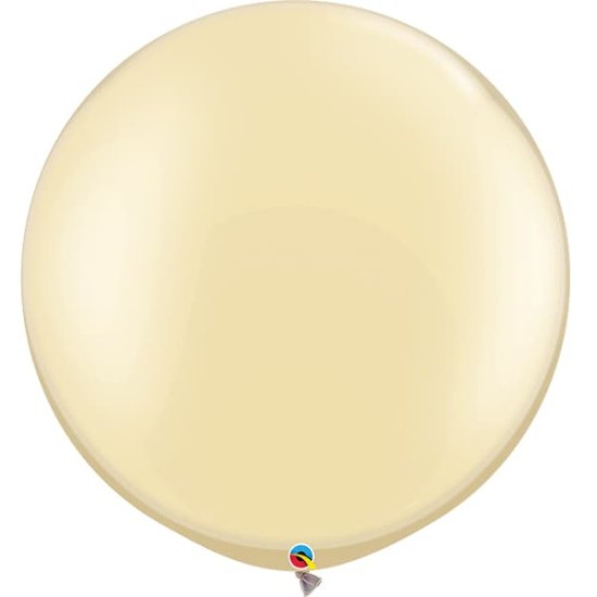 (image for) 30" Pearl Ivory Latex Balloons 2pk