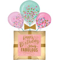 (image for) Happy Birthday Stay Fabulous Shape Balloons