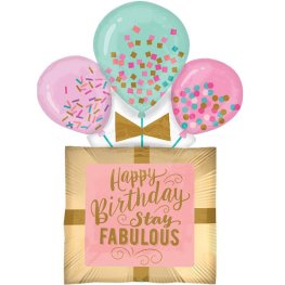 (image for) Happy Birthday Stay Fabulous Shape Balloons