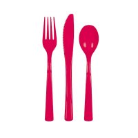 (image for) Ruby Red Assorted Cutlery 18pk