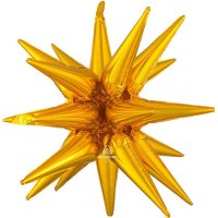 (image for) Gold 3D Magic Star Large Foil Balloons