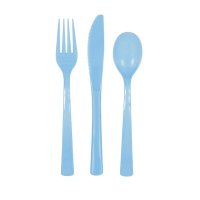 (image for) Powder Blue Assorted Cutlery 18pk
