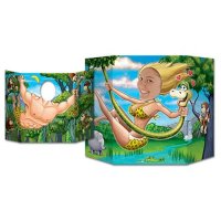 Double Sided Jungle Couple Photo Prop